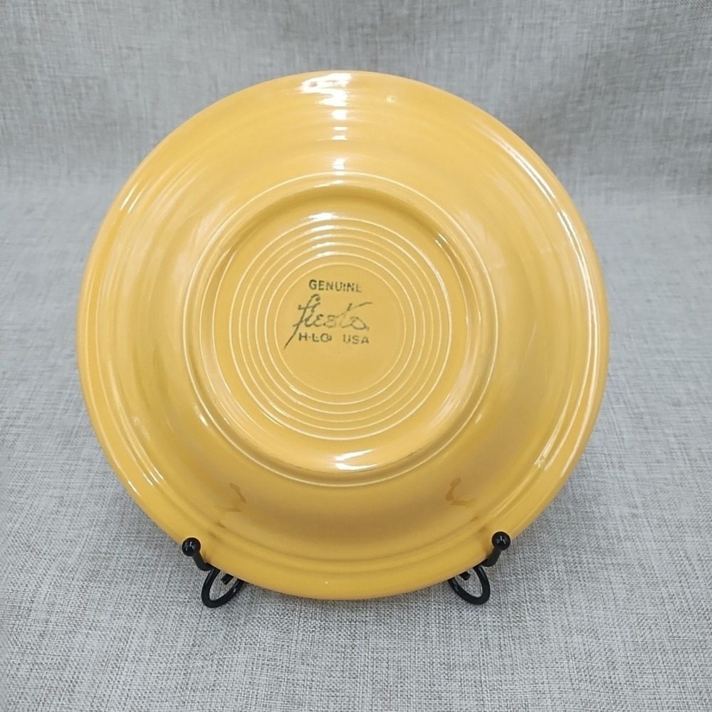 Vintage (1936-1969) Fiesta Fiestaware Yellow 8 1/2" Deep Plate Excellent Cond.